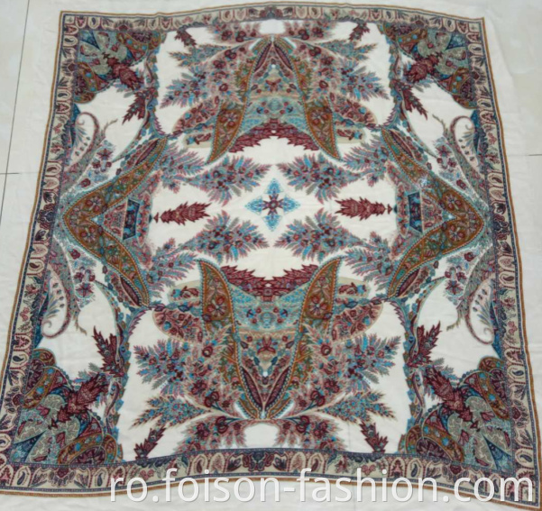 New Style Polyester Print Scarf Silk Square Scarf Colorful2